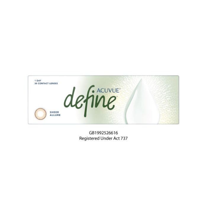 ACUVUE Define Sheer 系列 日拋彩妝隱形眼鏡 -近視( (30片)